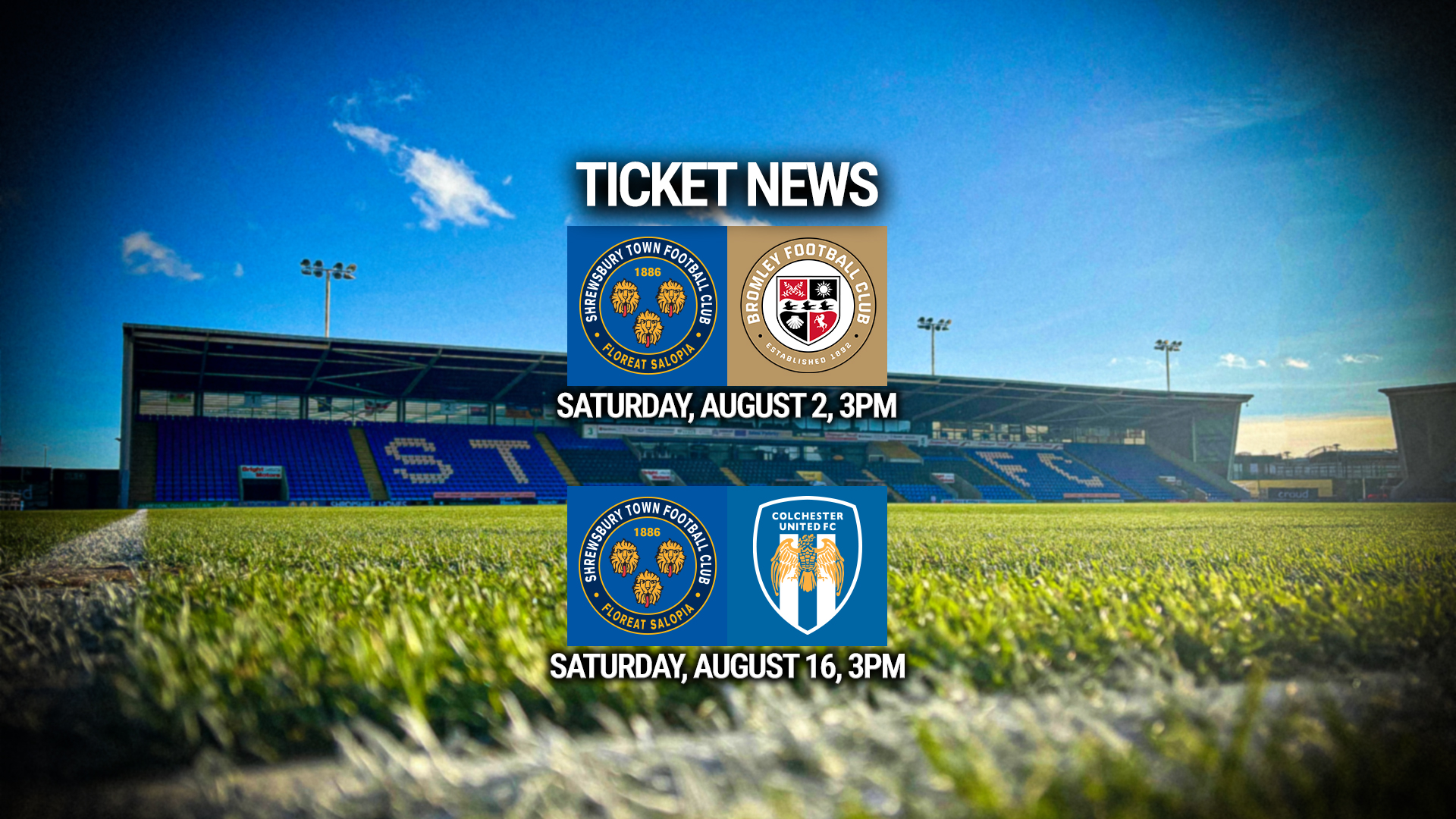 Tickets are now on sale for our opening home games