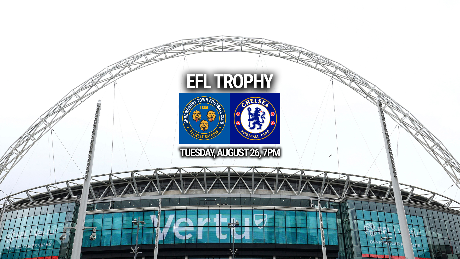EFL Trophy clash with Chelsea Under-21s confirmed