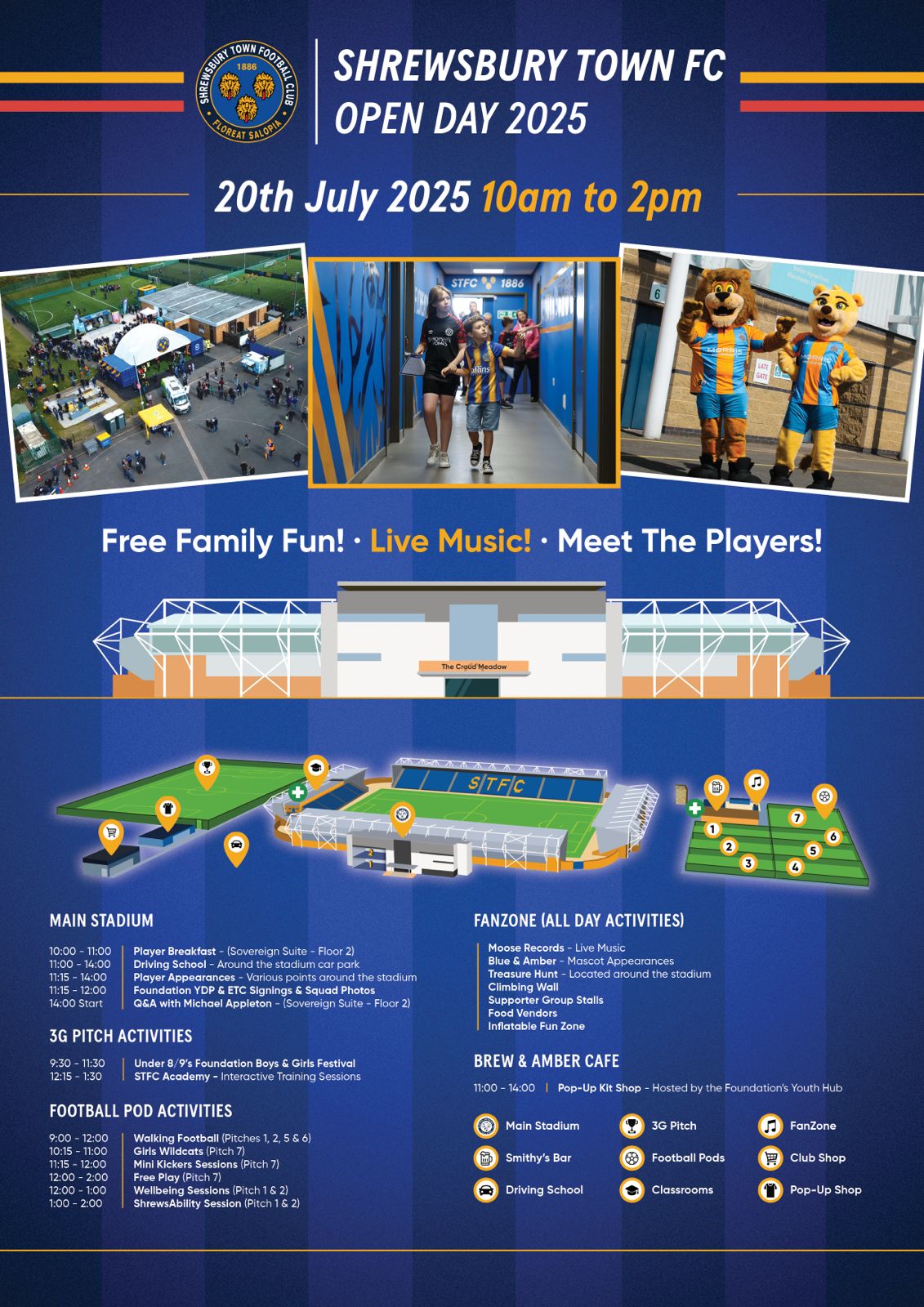 Shrewsbury Town Open Day is tomorrow!