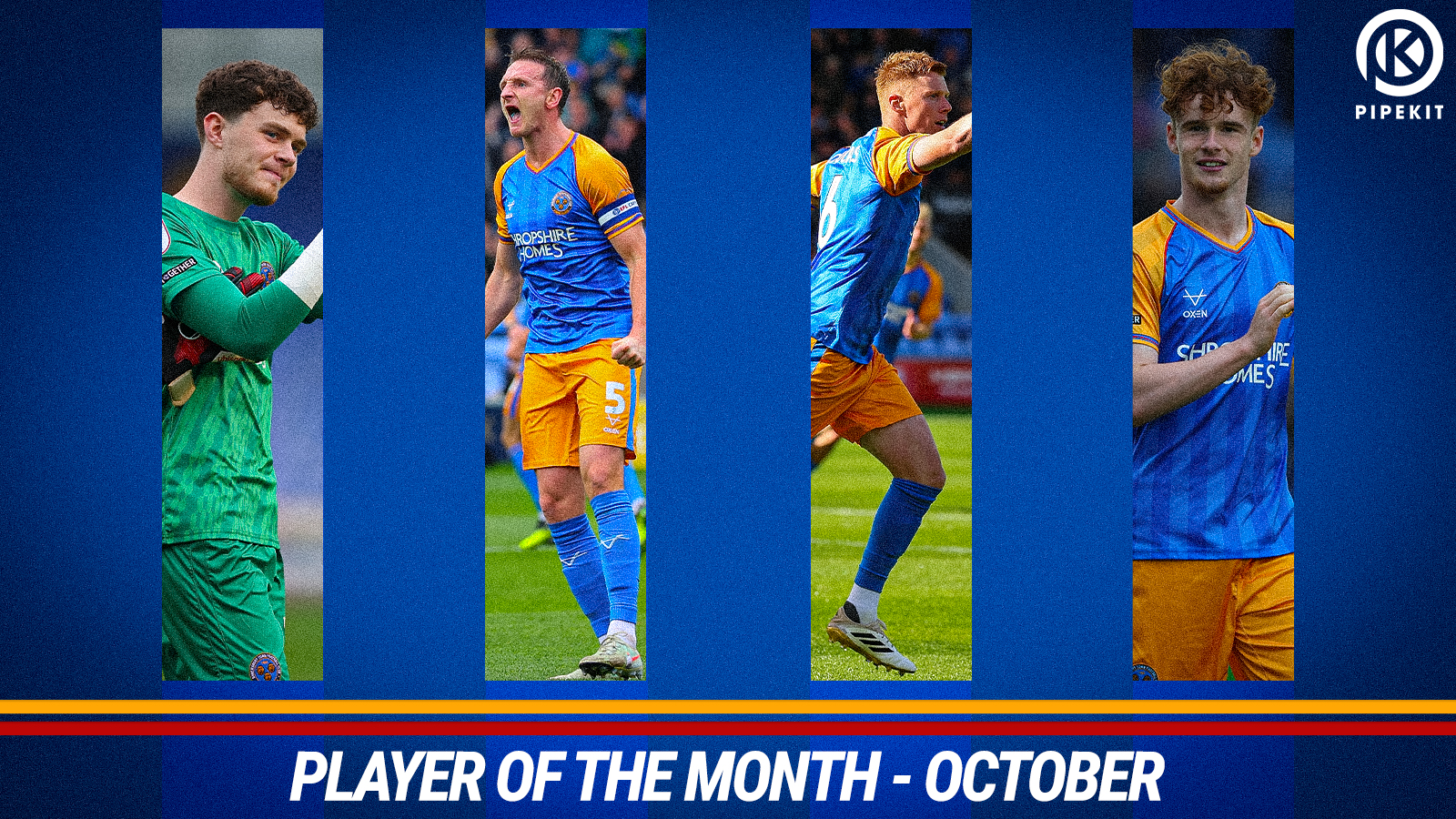 Vote for your Shrewsbury Town Player of the Month!