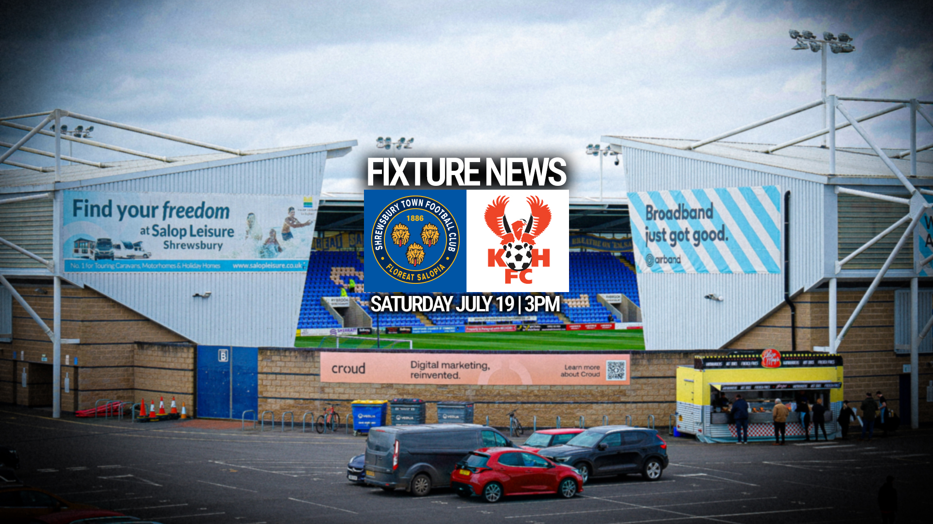 Shrewsbury to host Kidderminster in pre-season