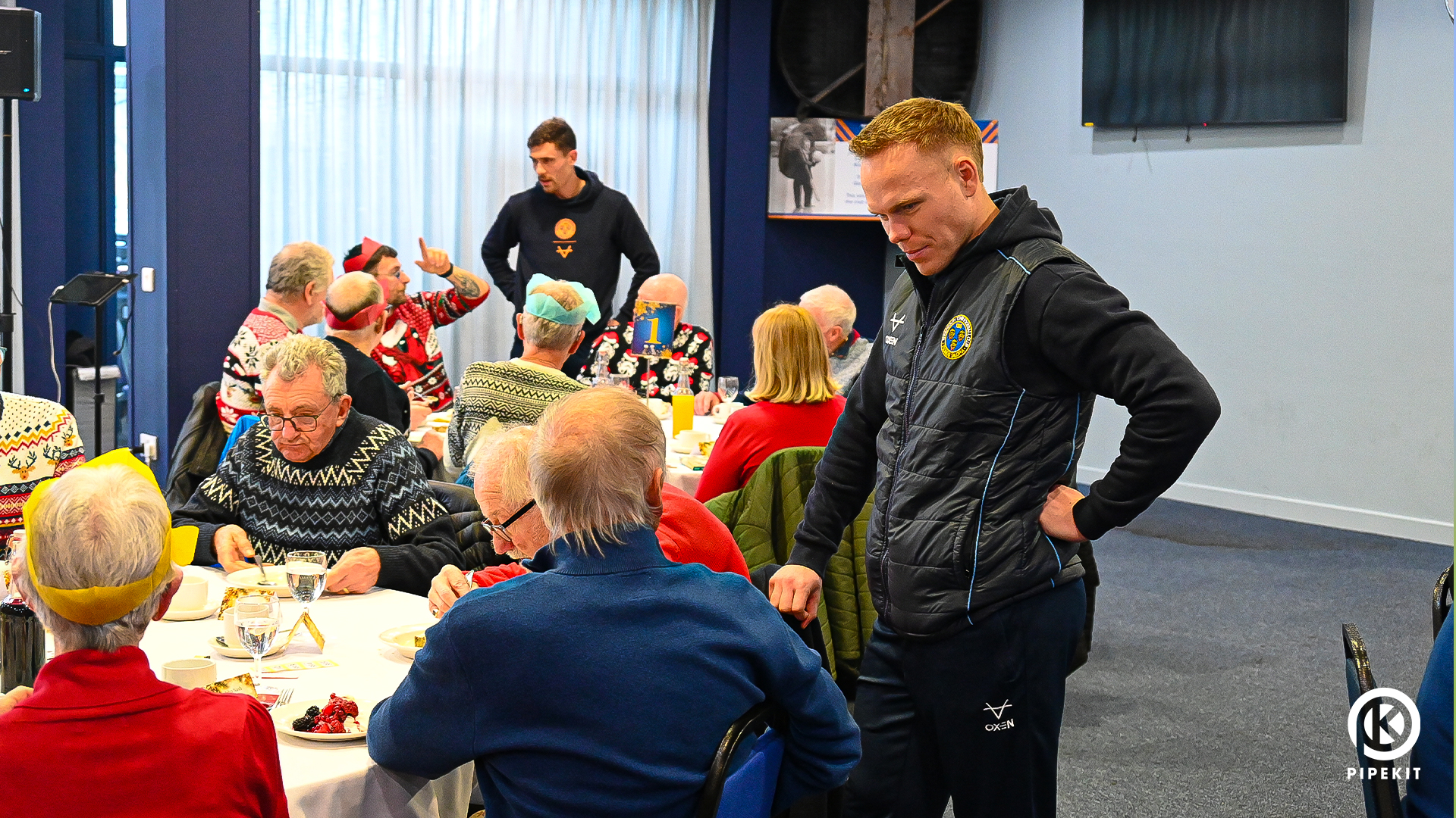 Town duo visit foundation Wellbeing Hubs' Christmas lunch