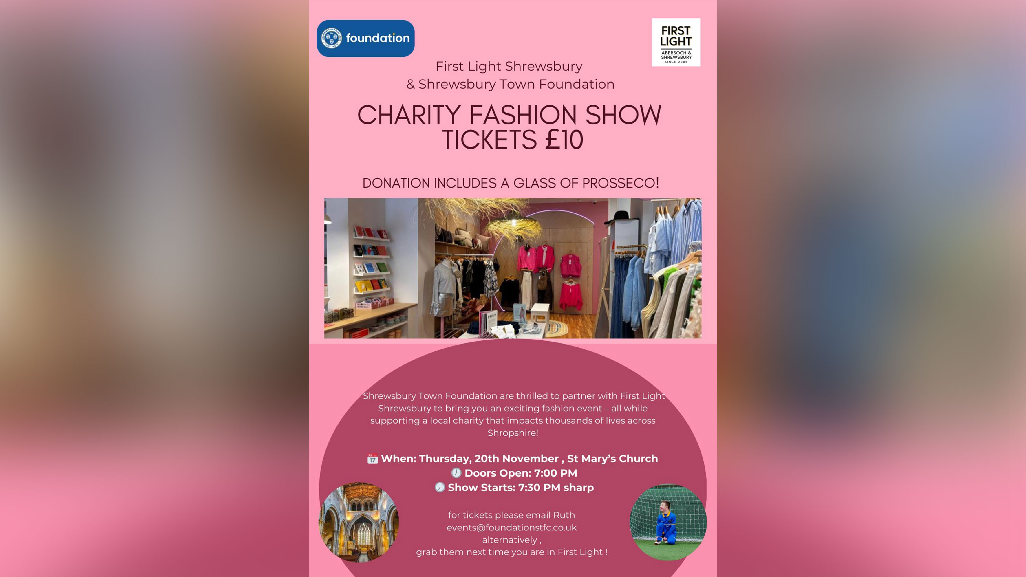 Shrewsbury Town Foundation to host fashion show
