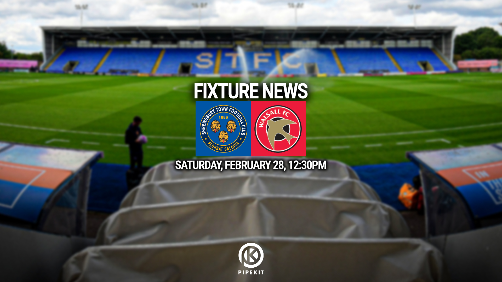 February clash with Walsall moved to early kick-off