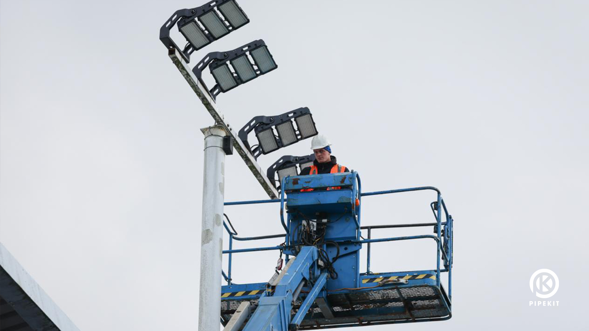 New floodlights installed at the Croud Meadow