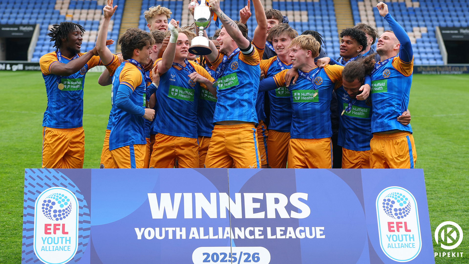 Shrewsbury Town under-18s chasing a second title