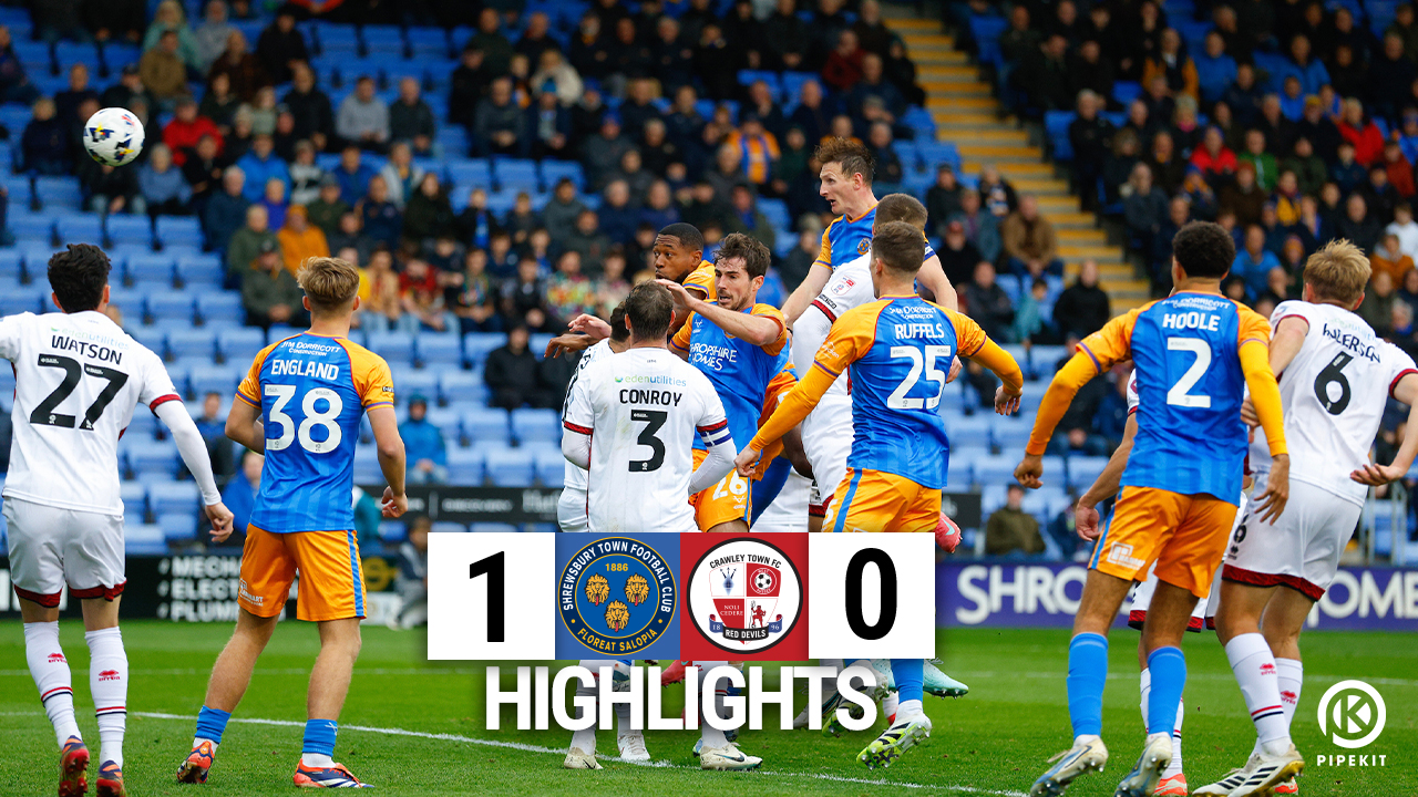 Match Highlights | Town 1-0 Crawley