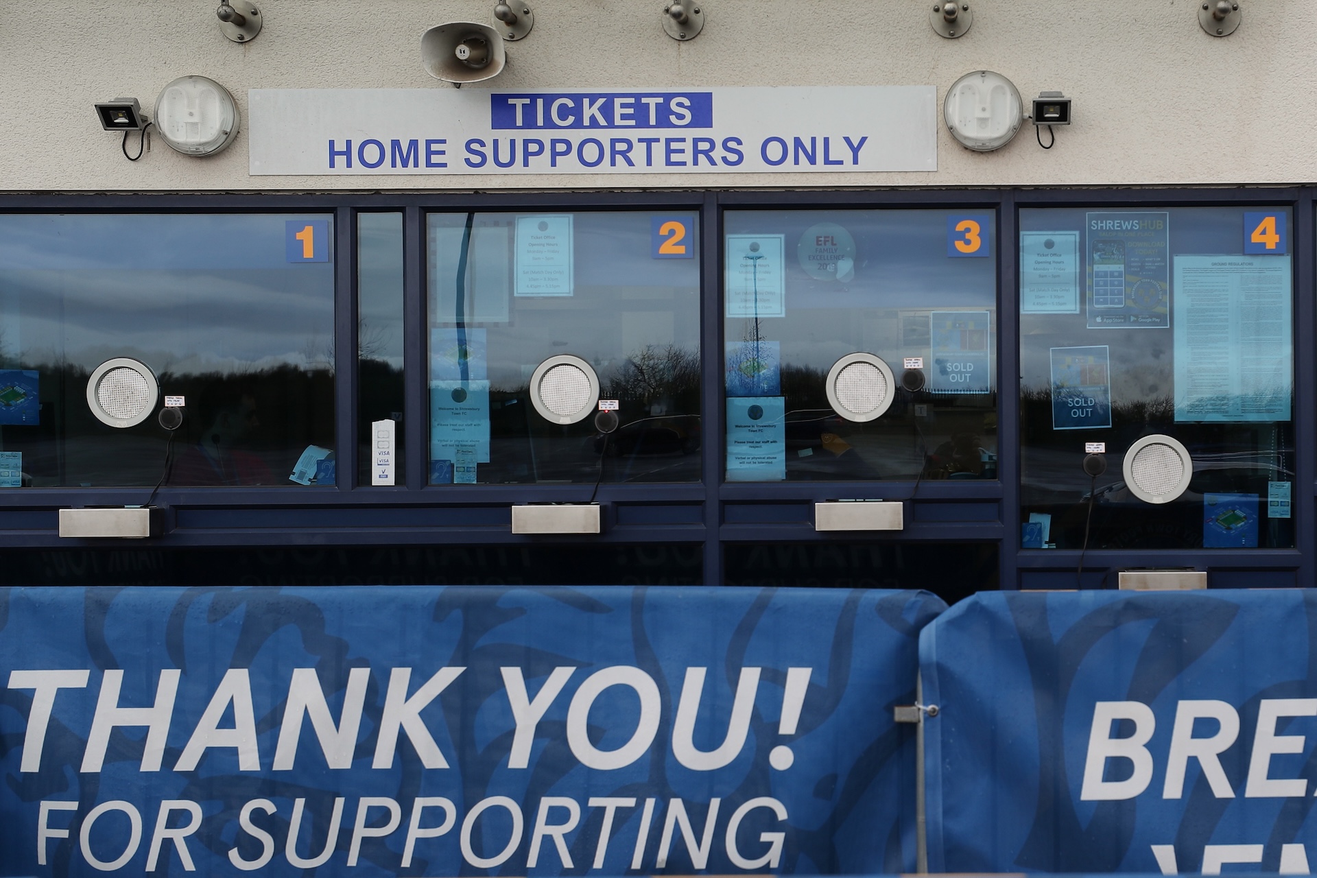 Ticket office closed on Wednesday 29